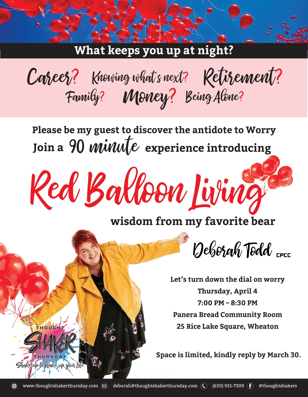 Red Balloon Event Poster